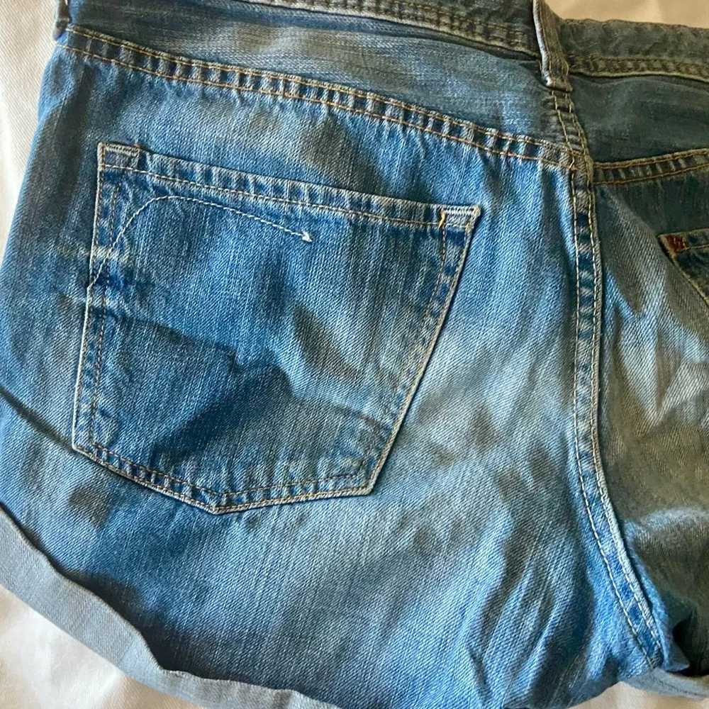 H&M Boyfriend Rolled Cuff Denim Shorts Size 8
